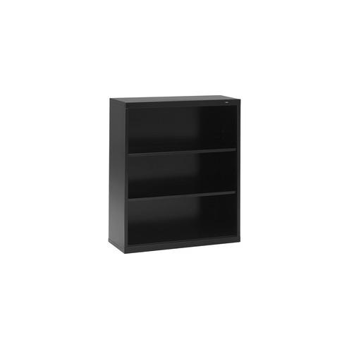 Tennsco Welded Bookcase - 34.5" x 13.5" x 40" - 3 x Shelf(ves) - 360 lb Load Capacity - Black - Steel - Recycled
