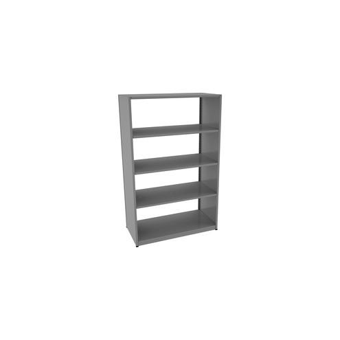 Tennsco Capstone Shelving 48"W 5-shelf Unit - 76" Height x 48" Width x 24" Depth - Recycled - Medium Gray - Steel - 1Each