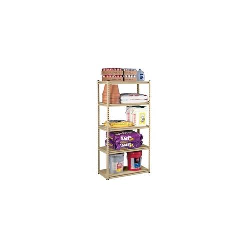 Tennsco Stur-D-Stor Steel Shelving - 48" x 24" x 84" - 850 lb Load Capacity - Sand - Particleboard, Steel - Recycled - Assembly Required