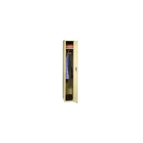 Tennsco Single-Tier Lockers without Legs - Overall Size 72" x 12" x 18" - Sand - Steel, Metal