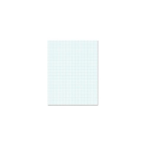 Ampad 2 - Sided Quadrille Pads - Letter - 50 Sheets - Front Ruling Surface - 20 lb Basis Weight - 8 1/2" x 11" - White Paper - 50 / Pad