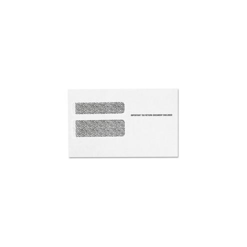 TOPS W-2 Form Laser Envelopes - Double Window - 9" Width x 5 5/8" Length - 24 lb - Wove - 50 / Pack - White