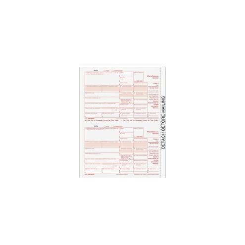 TOPS 5-Part Laser 1099-MISC Kit - 5 Part - 5 1/2" x 8" Sheet Size - White Sheet(s) - Black Print Color - 50 / Pack