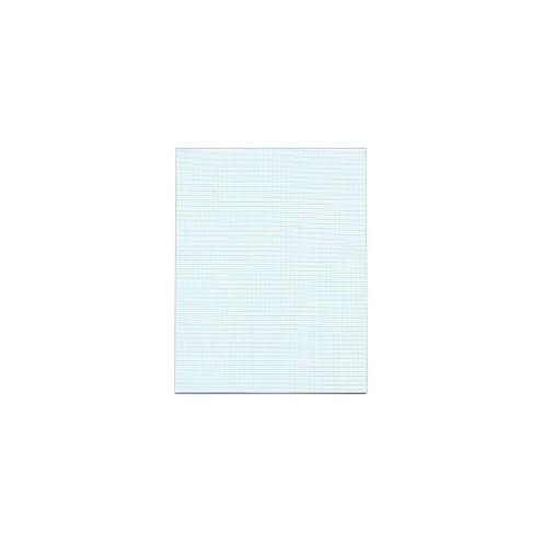TOPS White Quadrille Pads - Letter - 50 Sheets - Both Side Ruling Surface - 20 lb Basis Weight - 8 1/2" x 11" - White Paper - 50 / Pad