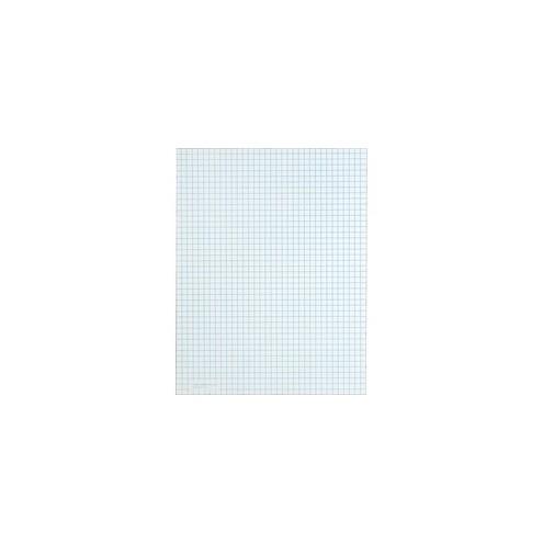 TOPS White Quadrille Pads - Letter - 50 Sheets - Glue - 15 lb Basis Weight - 8 1/2" x 11" - 11" x 8.5" x 2.3" - White Paper - Chipboard Backing, Easy Tear, Acid-free - 12 / Dozen