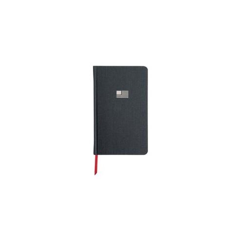 Oxford Hardcover Journal - 192 Pages - Sewn - 0.5" x 5.3"8.3" - Gray Cover - Linen Cover - Smooth, Durable Cover, Ribbon Marker, Hard Cover, Undated - 1Each