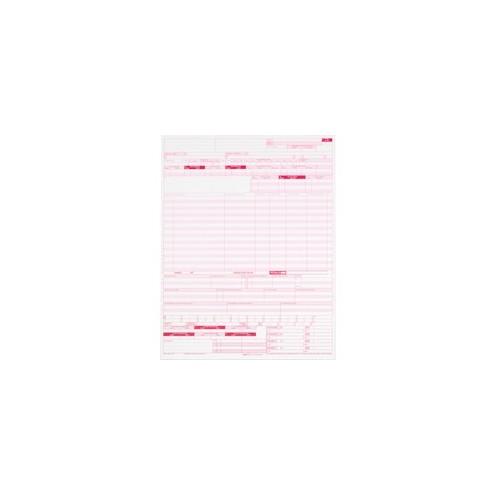 TOPS 1-part UB-04 Laser-cut Forms - 1 Part - 11" x 8.50" Form Size - White - Red Print Color - 2500 / Carton