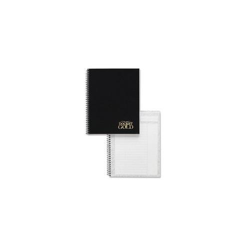 TOPS Docket Gold Wirebound Project Planner - Action - 6 3/4" x 8 1/2" Sheet Size - Wire Bound - Chipboard - White - Chipboard - Perforated, Notepad - 1 Each