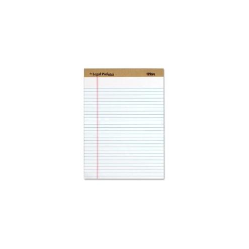 Tops The Legal Pad 71533 Notepad - 50 Sheets - 8 1/2" x 11" - White Paper - Perforated - 12 / Dozen