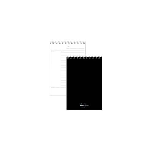 TOPS Innovative Steno Project Ruled Notebook - 80 Sheets - Wire Bound - 20 lb Basis Weight - 6" x 9" - White Paper - Acid-free - 1Each