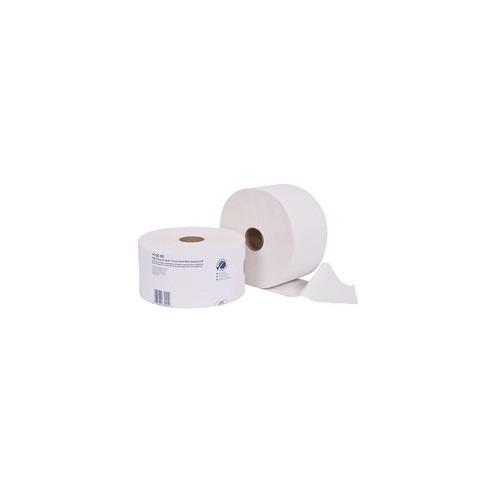 TORK Universal High-Capacity Bath Tissue Roll with OptiCore - 2 Ply - 3.80" x 583.30 ft - 2000 Sheets/Roll - 7.20" Roll Diameter - White - Paper - Perforated - For Washroom - 24000 Sheet