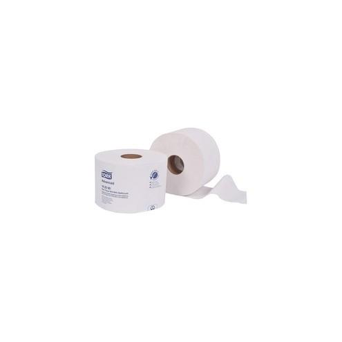 TORK Advanced Bath Tissue Roll with OptiCore - 2 Ply - 3.80" x 288.30 ft - 865 Sheets/Roll - 5.60" Roll Diameter - White - Paper - Embossed, Chlorine-free, Chemical-free - For Bathroom - 31140 Sheet