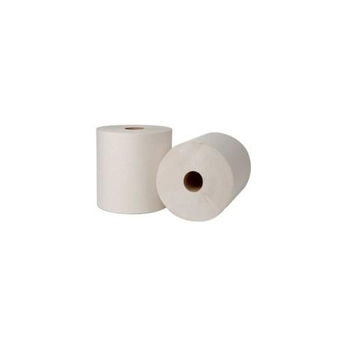 TORK Universal Hand Towel Roll - 1 Ply - 7.90" x 800 ft - 7.90" Roll Diameter - White - Paper - Embossed, Absorbent, Long Lasting - For Hand - 6 Roll