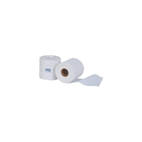 TORK Advanced Bath Tissue Roll - 2 Ply - Single Fold - 4" x 156.20 ft - 500 Sheets/Roll - 4.50" Roll Diameter - White - Paper - Embossed - For Bathroom - 40000 Sheet