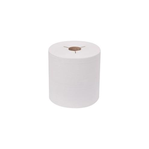 TORK Premium Hand Towel Roll - 1 Ply - 8" x 600 ft - 7.80" Roll Diameter - White - Paper, Fiber - Absorbent, Strong - For Hand - 6