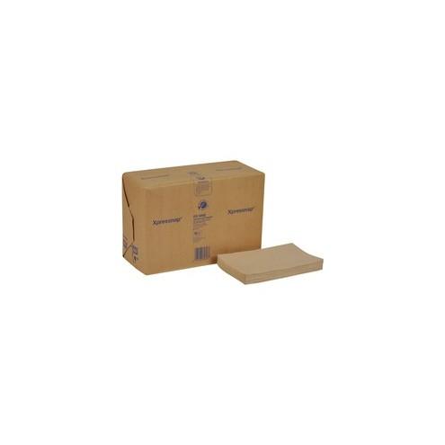 TORK Universal Xpressnap Dispenser Napkin, Interfold - 1 Ply - Interfolded - 8.50" x 13" - Natural - Paper - Embossed - For Restaurant - 500 Rolls Per Pack - 12 Pack