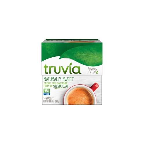Truvia Cargill Kosher Certified Sweetener Packets - Packet - Natural Sweetener - 140/Box