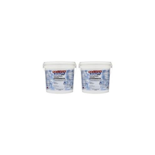 2XL GymWipes Dispensing Antibacterial Towelettes - Wipe - 6" Width x 8" Length - 700 / Bucket - 2 / Carton - White