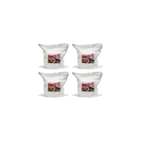 2XL GymWipes Professional Towelettes Bucket Refill - Wipe - 6" Width x 8" Length - 700 / Pack - 4 / Carton - White