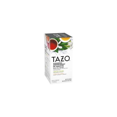 Tazo Assorted Tea Bags - Black Tea, Green Tea, Herbal Tea - Awake, Calm Blend, Earl Grey, China Green, Passion, Refresh, ZEN, Chai - 24 / Box