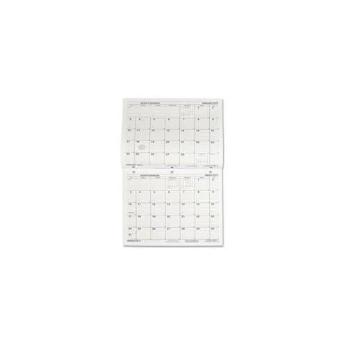Unicor Flip-Style Monthly Activity Calendar - Julian Dates - Monthly - 2011 - 2 Month Single Page Layout - 8 1/2" x 11" Sheet Size - Saddle Stitch - White - Notepad, Reference Calendar - 10 / Pack