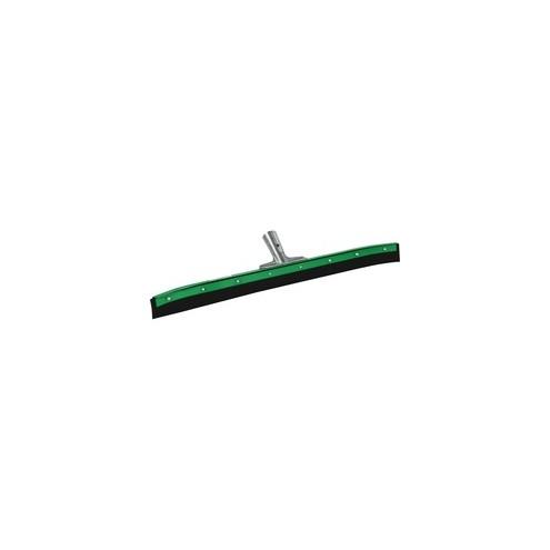 Unger AquaDozer 36" Heavy Duty Curved Floor Squeegee - 36" Rubber Blade - Heavy Duty, Durable, Sturdy - Black, Green