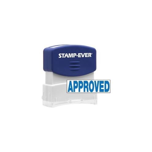 Stamp-Ever Pre-inked APPROVED Stamp - Message Stamp - "APPROVED" - 0.56" Impression Width x 1.69" Impression Length - 50000 Impression(s) - Blue - 1 Each