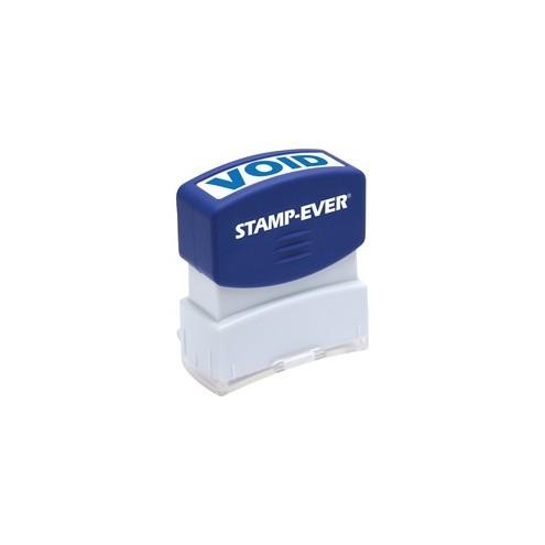 Stamp-Ever Pre-inked One-Clear Void Stamp - Message Stamp - "VOID" - 0.56" Impression Width x 1.69" Impression Length - 50000 Impression(s) - Blue - 1 Each