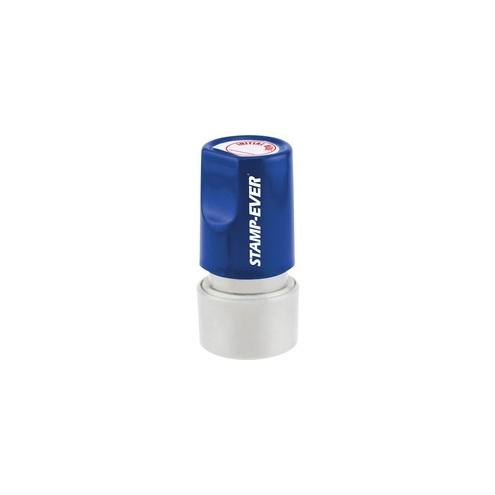 Stamp-Ever Pre-inked Initial Here Round Stamp - Message Stamp - "Initial Here" - 0.75" Impression Diameter - 50000 Impression(s) - Red - 1 Each