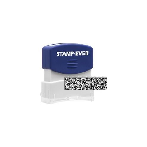 Stamp-Ever Pre-inked Security Block Stamp - 1.69" Impression Width x 0.56" Impression Length - 50000 Impression(s) - Blue - 1 Each