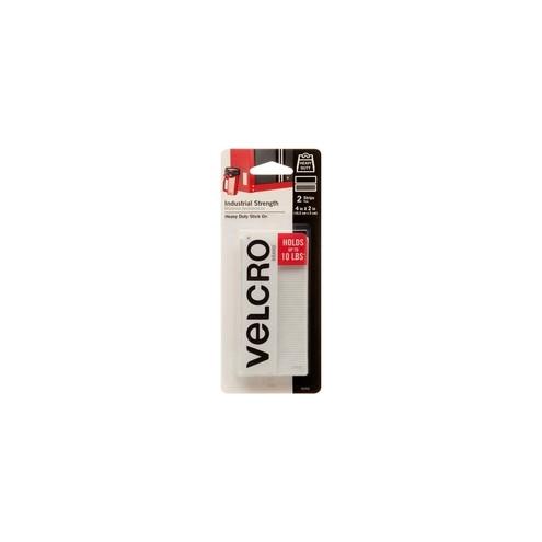 VELCRO&reg; Brand Industrial Strength Strips, 4in x 2in Strips, White, 2ct - For big jobs that require a more powerful hold. Use indoors or outdoors. Holds up to 1lb per square inch.