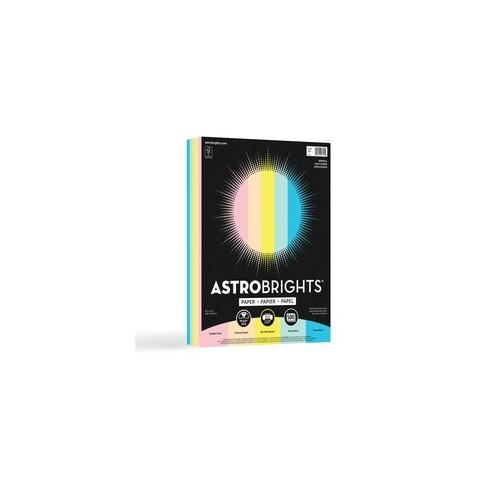 Astro Laser, Inkjet Print Copy & Multipurpose Paper - Letter - 8 1/2" x 11" - 24 lb Basis Weight - Smooth - 500 / Ream - Bubble Gum, Lunar Blue, Merry Mint, Lift-off Lemon, Punchy Peach