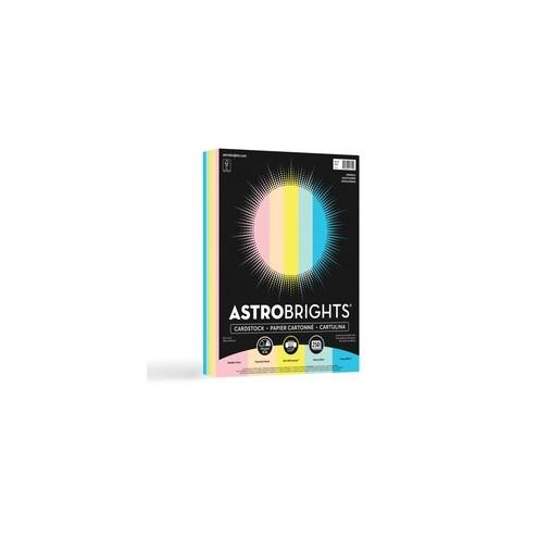 Astro Laser, Inkjet Print Printable Multipurpose Card Stock - Letter - 8 1/2" x 11" - 65 lb Basis Weight - 250 / Pack - Merry Mint, Lift-off Lemon, Bubble Gum, Punchy Peach, Lunar, Blue