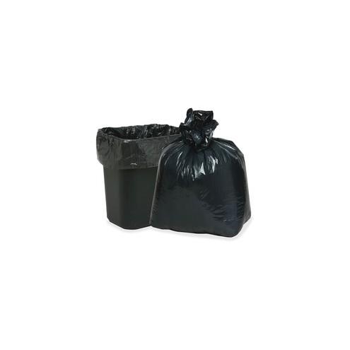 Webster 7-10 gal Heavy-duty Low-density Liners - 10 gal - 23" Width x 24" Length x 0.60 mil (15 Micron) Thickness - Low Density - Black, Brown - 500/Carton - Can