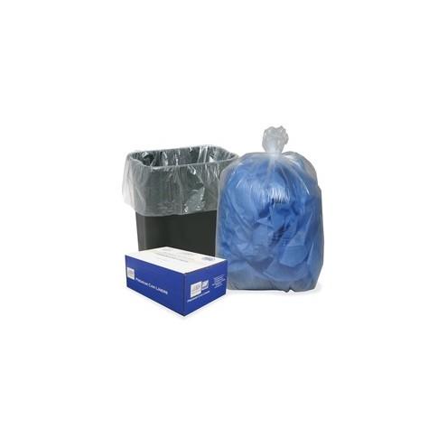 Webster Clear Linear Low-Density Can Liners - Small Size - 16 gal - 24" Width x 33" Length - Low Density - Clear - Hexene Resin - 500/Carton - Can, Home, Office