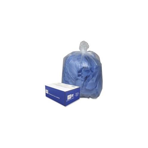 Webster Commercial Can Liners - 40" Width x 46" Length x 9 mil (229 Micron) Thickness - Clear - Plastic - 100/Carton - Can