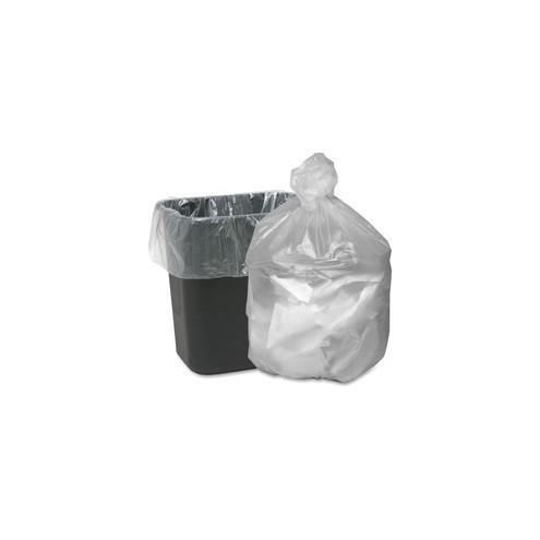 Webster Translucent Waste Can Liners - Small Size - 10 gal - 24" Width x 24" Length x 0.20 mil (5 Micron) Thickness - High Density - Natural - 1000/Carton - Can