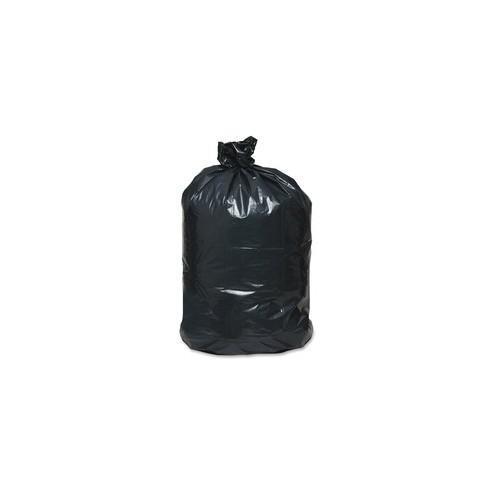 Webster Reclaim Heavy-Duty Recycled Can Liners - Large Size - 45 gal - 40" Width x 46" Length - 2 mil (51 Micron) Thickness - Black - Plastic - 100/Carton - Can