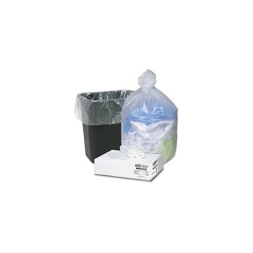 Webster Ultra Plus Trash Can Liners - Medium Size - 33 gal - 33" Width x 39" Length x 0.43 mil (11 Micron) Thickness - High Density - Natural - Resin - 100/Carton - Multipurpose