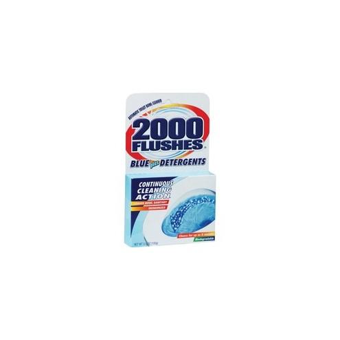 WD-40 2000 Flushes Automatic Toilet Bowl Cleaner - Powder - 3.50 oz (0.22 lb) - 12 / Carton - Blue