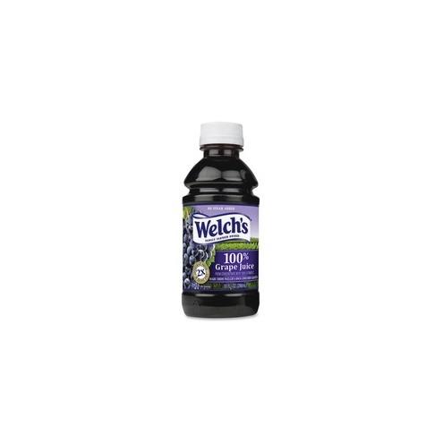 Welch's 100 Percent Grape Juice - Grape Flavor - 10 fl oz (296 mL) - 24 / Carton