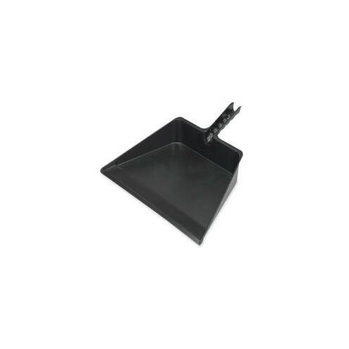 Wilen Professional Jumbo Dust Pan - 18" Wide - Rubber - Black - 1 Each