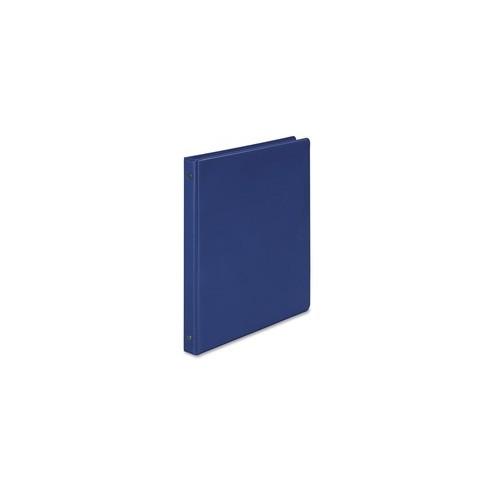 Wilson Jones 368 Basic Binder - 1/2" Binder Capacity - Letter - 8 1/2" x 11" Sheet Size - 120 Sheet Capacity - 3 x Round Ring Fastener(s) - 2 Internal Pocket(s) - Blue - Eco-Friendly, Opaque - 1 Each