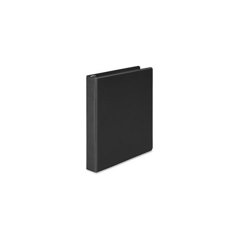 Wilson Jones 368 Basic Binder - 1" Binder Capacity - Letter - 8 1/2" x 11" Sheet Size - 175 Sheet Capacity - 3 x Round Ring Fastener(s) - 2 Internal Pocket(s) - Black - Eco-Friendly, Opaque - 1 Each