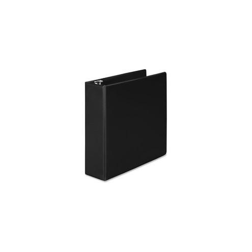 Wilson Jones 368 Basic Binder - 3" Binder Capacity - Letter - 8 1/2" x 11" Sheet Size - 550 Sheet Capacity - 3 x Round Ring Fastener(s) - 2 Internal Pocket(s) - Black - Eco-Friendly, Opaque - 1 Each