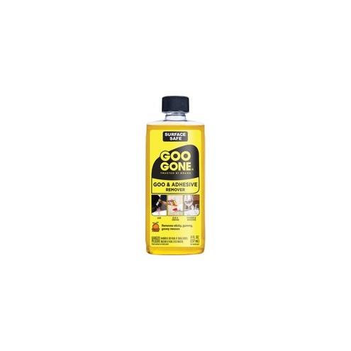 Goo Gone Gum/Glue Remover - Liquid - 8 fl oz (0.3 quart) - Citrus Scent - 12 / Carton - Orange