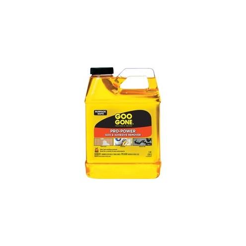 Goo Gone 1-Quart Pro-Power Remover - Liquid - 32 fl oz (1 quart) - Citrus Scent - 6 / Carton - Yellow