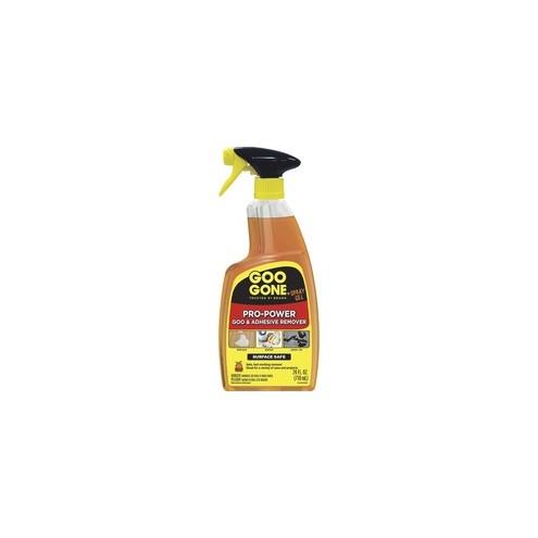 Goo Gone Spray Gel - 24 fl oz - For Tar, Glue, Caulk, Sealant, Tree Sap, Wet Paint, Asphalt, Ink, Marker Soot - Yellow - Citrus Extract 4 / Carton