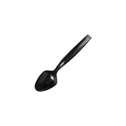 CaterLine WNA Comet Heavyweight Black Disposable Cutlery - 144/Carton - 1 x Serving Spoon - 9" Length - Breakroom - Disposable - Polystyrene - Black