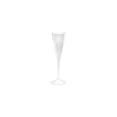Classicware WNA Comet Champagne Flute - 5 fl oz - 100 / Carton - Clear - Polystyrene - Beverage, Party